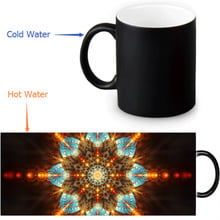 Abstract Fractal Geometry Flower magic color changing coffee tea milk mug Mug novelty travel custom Magic  mugs 12 OZ/350ml 2024 - buy cheap