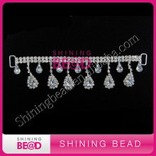 free shipping,sparkling pendant rhinestone connector,shiny hot sale clear rhinestone connector for baby headband 2024 - buy cheap