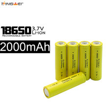 100pcs/lot Batery 3.7v 18650 Battery 2000mah Li-Ion Rechargeable Batteries For Flashlight Powerbank Torch Wholesale 2024 - buy cheap