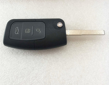 3 Button Flip Folding Remote Key For Ford Focus 433Mhz 4D63 Chip With Uncut Key Blade 2024 - buy cheap