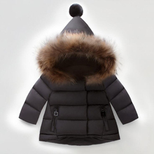 Jaqueta de inverno para bebês, 2020, roupas quentes, casaco com capuz para crianças, jaqueta de bebê 2024 - compre barato
