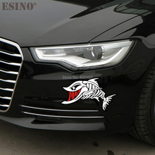 Funny Creative Cartoon Car Styling Covers Shark Skull Fish Car Sticker Decal Auto Accessories Decal Pattern Vinyl 2024 - buy cheap