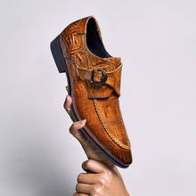 Phenkang/Мужская официальная обувь; Мужские оксфорды из натуральной кожи; Черные модельные туфли; Свадебная обувь слипоны; Кожаные броги; 2020 2024 - купить недорого