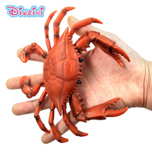 Simulation Crab Figurine Marine Sea Life Animals Models home decor figure fairy garden decoration accessories modern statue toys 2024 - buy cheap