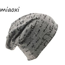 Miaoxi New Women Hat For Woman Winter Warm Cap Unisex Adult Letter Knitted Female Beanie Girls Caps Fashion Gorro Bonnet  Shop 2024 - buy cheap