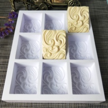 PRZY Nine Holes Square Ripple Soap Silicone Soap Mold Handmade Soap DIY Aroma Mould Soap Making Moulds Resin Clay Molds 2024 - buy cheap