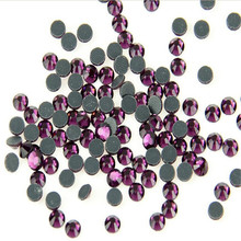 SS6 SS10 SS16 1440PCS Amethyst Purple Color DMC Crystal Rhinestones DIY Loose Glue HotFix Crystal Rhinestone Garment Decoration 2024 - buy cheap