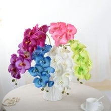 1PC 8 Heads 70cm Artificial Flower Phalaenopsis Orchid Silk Real Touch Butterfly Orchid Orchidee Wedding Home Decoration 2024 - buy cheap