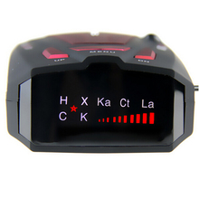 Hot! 16 Band Anti Car Radar Detector Russian/English for Car V7 X K NK Ku Ka Laser VG-2 LED Display Red Car Detector 2024 - купить недорого