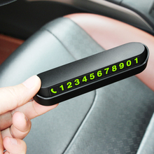 Temporary Parking Card Luminous Phone Number Card Plate For VW Passat B5 B6 CC Tiguan Golf 6 7 MK6 Polo Bora Jetta Accessories 2024 - купить недорого