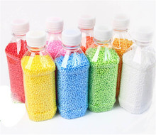 Fashion Decorative Ranbow Assorted Color Polystyrene Styrofoam Filler Foam Mini Beads Balls DIY Decoration 2024 - купить недорого