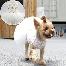 Sweet Dog Cat Weeding Dress Summer Dog Clothes for Small Dogs Yorkshire Shih Tzu Dresses Puppy Skirt Pet Clothing Evening dress 2024 - buy cheap