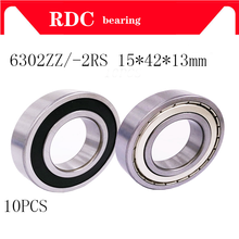 bearing 6302 2RS 6302Z 6302ZZ 6302-2Z 15x42x13 High quality Deep groove ball bearings Single row  bearings 2024 - buy cheap