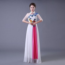 Vestido de noite de casamento feminino oriental cheongsam estilo chinês elegante vestido retrô elegante 2024 - compre barato