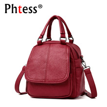 Small Leather Backpacks For Girls 2019 Women Backpacks High Quality Multifunction Bagpack Ladies Mochilas Rucksacks For Girl New 2024 - buy cheap