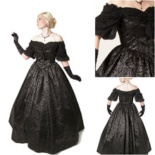 1860S Victorian Corset Gothic/Civil War Southern Belle Ball Gown Dress Halloween dresses  US 4-16 V-1287 2024 - buy cheap