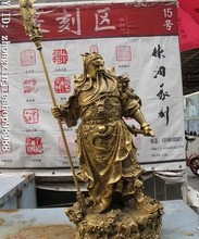 YM-estatua General de Guerrero, 323 de latón puro clásico chino, de cobre 9, dragón Guan, gongo 2024 - compra barato