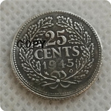 1945 Нидерланды 25 центов-Wilhelmina имитация монеты 2024 - купить недорого