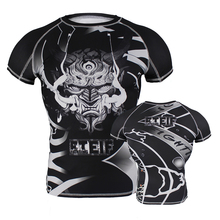 FTRIF tiger muay thai T-shirt boxing jerseys tiger muay thai mma rashguard jiu jitsu sauna suit rashguard mma t shirt king 2024 - buy cheap