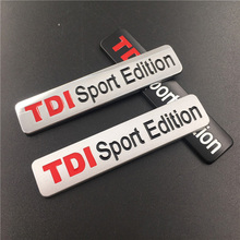Для TDI Sport Edition эмблема кузова автомобиля Авто Стайлинг металлический на багажник наклейка значок для Volkswagen Golf 7 Polo Tiguan Passat b6 Caddy 2024 - купить недорого
