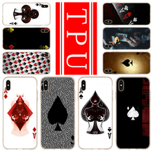 Tpu macio caso para iphone 13 12 mini 11 pro xs max xr x 8 7 6 plus se 2020 s capa cartas de jogo 2020 2024 - compre barato