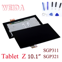 Сменный ЖК-дисплей WEIDA 10,1 дюйма, для планшета Sony Z SGP321 SGP311, сенсорный ЖК-экран в сборе, планшет Z SGP321 2024 - купить недорого