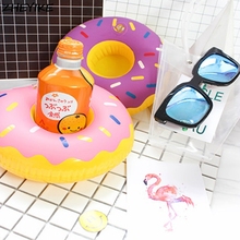 FLYDREAM мини надувные пончики поплавок Фламинго подстаканник подставки для бассейна пляжные вечерние чашки для детей и взрослых 2024 - купить недорого