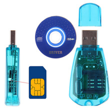 Портативный USB-ридер для Sim-карт, копия авторского копирования, комплект для резервного копирования, устройство для считывания SIM-карт GSM CDMA, сотовый телефон, SMS, устройство для резервного копирования SIM-карт 2024 - купить недорого