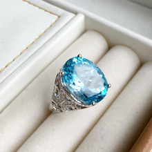 Kjjeaxcmy jóias finas 925 prata esterlina incrustada com topázio natural anel simples gem dandelion deusa 12 quilates mnbvc 2024 - compre barato