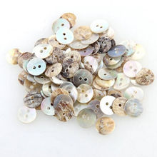 100PCS Natural Shell Sewing Buttons Color Japan Mother of Pearl MOP Round Shell 2 Hole Button Sewing Accessories 10mm 2024 - buy cheap