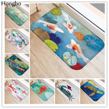 Hongbo New Anti-Slip Carpets Marine Life Print Mats Bathroom Floor Kitchen Rugs Non-Slip Floor Mats Area Rug for Living Room 2024 - buy cheap