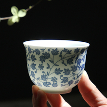TANGPIN-taza de cerámica azul y blanca para el hogar, taza de té kungfú chino, 150ml 2024 - compra barato