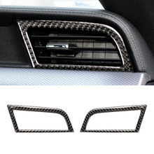 For Ford Mustang 2015 2016 2017 2pcs Carbon Fiber Interior Side Air Condition Air Vent Outlet Decor Cover Sticker Trim 2024 - buy cheap