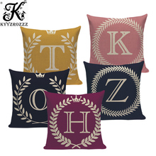 Colorful Nordic Style Letter Kussenhoes Sofa Seat Car Seat Farmhouse Pillows Gift Pillow Case Covers Home Office Furniture Decor 2024 - buy cheap