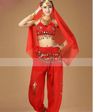 Женские индийские костюмы для танца живота, 6 цветов 2024 - купить недорого