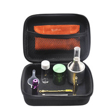 HORNET conjunto de fumador bolsa de cuero PU Sniffer Snorter kit humo de vidrio píldora botella de Metal tarro para alijo tabaco hierba amoladora cuchara de rapé 2024 - compra barato