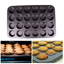 Mini 24 Cup Non-Stick Cake Mold Soap Cookies Cupcake Bakeware Pan Muffin Non Stick Tray Bakeware Baking Tools 35.5*26.5cm 2024 - buy cheap