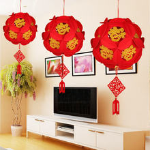Fu zi Non-woven fabrics Lantern Chinese New Year Decorations Christmas Decorations For home Festival Lantern New Year 2019 Decor 2024 - buy cheap
