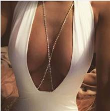 Crystal Rhinestone Body Chain Bikini Beach Belly Waist Necklace Chains Slave Harness Jewelry 2024 - купить недорого