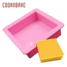 COOKNBAKE-Molde cuadrado de silicona para jabón, molde de silicona para pastel, utensilios para hornear, molde para fabricación de jabón, herramienta para gelatina de hielo, 6x6x2cm, 2 uds./Set 2024 - compra barato