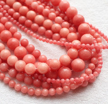 4-12mm Pink Jades Round DIY Jewelry Making Loose Beads 15" 2024 - buy cheap
