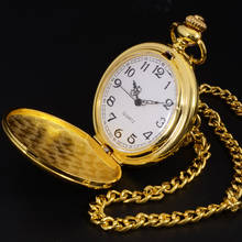 TIEDAN Pocket Watch New Unisex Vintage Classic Elegant Quartz Gold Watch Pocket Fob Watch Necklace Relogio Fashion Casual Watch 2024 - buy cheap