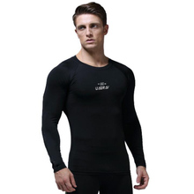 Quick-Dry Fitness  tshirt Men Long Sleeve Breathable t shirt High Quality muscle Bodybuilding Compression Tights Base Layer Tops 2024 - buy cheap