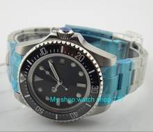 43mm big PARNIS  Black ceramic Bezel Automatic Self-Wind movement Men Watches luminous Mechanical watches 28SY 2024 - buy cheap