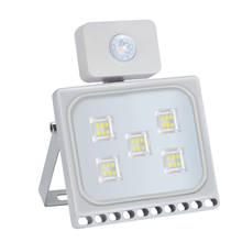 1PCS 30W Ultrathin Led Motion Sensor Flood Light 110V 220V Waterproof IP65 2100LM Led Floodlight Spotlight Outdoor Lighting 2024 - buy cheap
