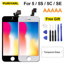 AAAAA LCD Screen For iphone 5 SE 5S 5C 5SE  LCD Display Screen Touch Screen Digitizer Replacement Complete Assembly With Gift 2024 - buy cheap