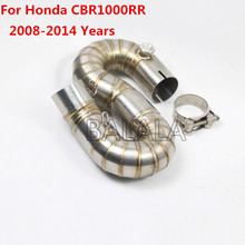 Tubo de aço inoxidável sem exaustão para honda cbr1000rr 2008-2014 anos 2024 - compre barato