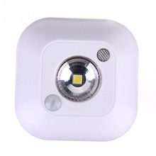 3/4/5/8/10 Pcs LED Night Light PIR Infrared Motion Sensor Lamp Strong Magnet Cabinet Stairs Light Battery Operated Night Lamp 2024 - buy cheap
