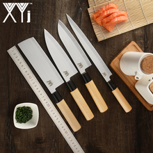 XYj-Juego de cuchillos de cocina de acero inoxidable Sashimi, Santoku, para Chef, salmón japonés, Sushi, pescado crudo Petty, Nakiri 2024 - compra barato