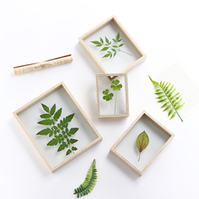 Nordic Double Sided Glass Photo Frame DIY Plant Specimens Solid Wood Frame Leaf Clips Desktop Decoration Picture Frames Ornament 2024 - buy cheap